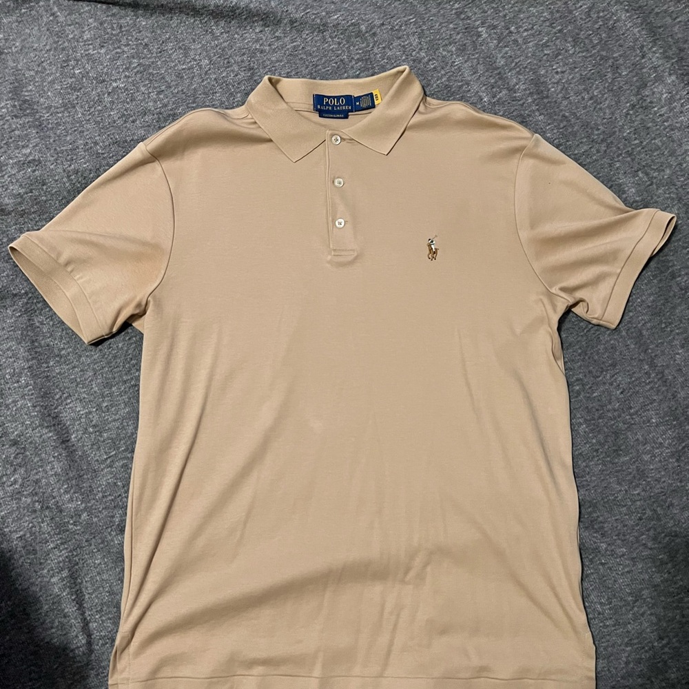 Ralph Lauren Men's Beige Polo Shirt